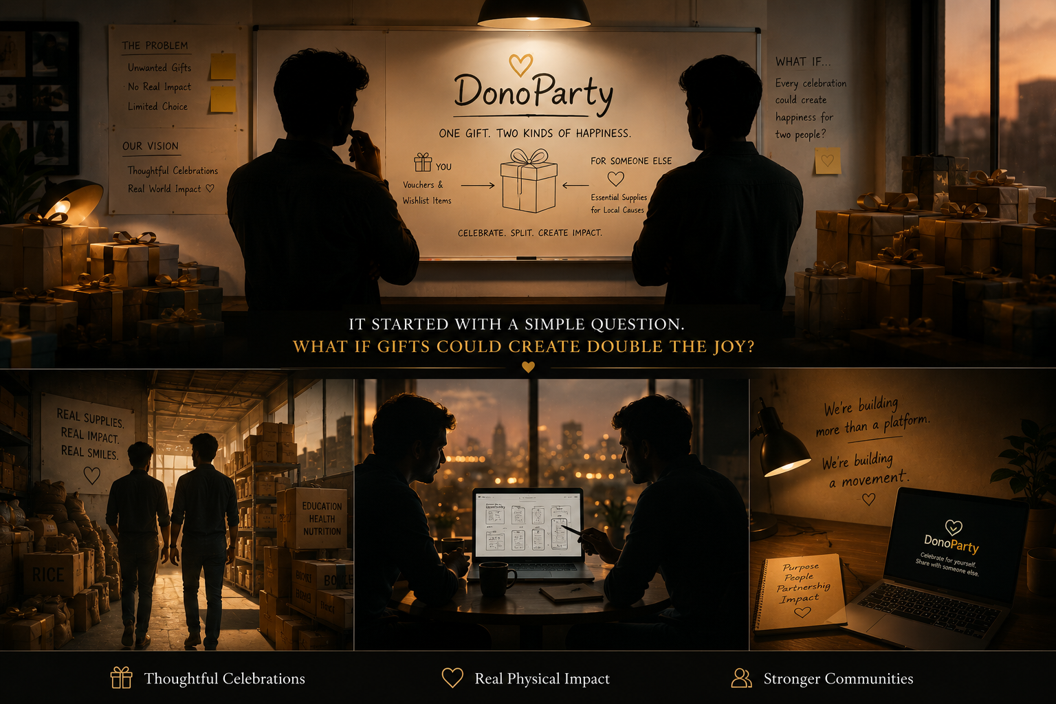 Hemanth and Panduranga, co-founders of DonoParty